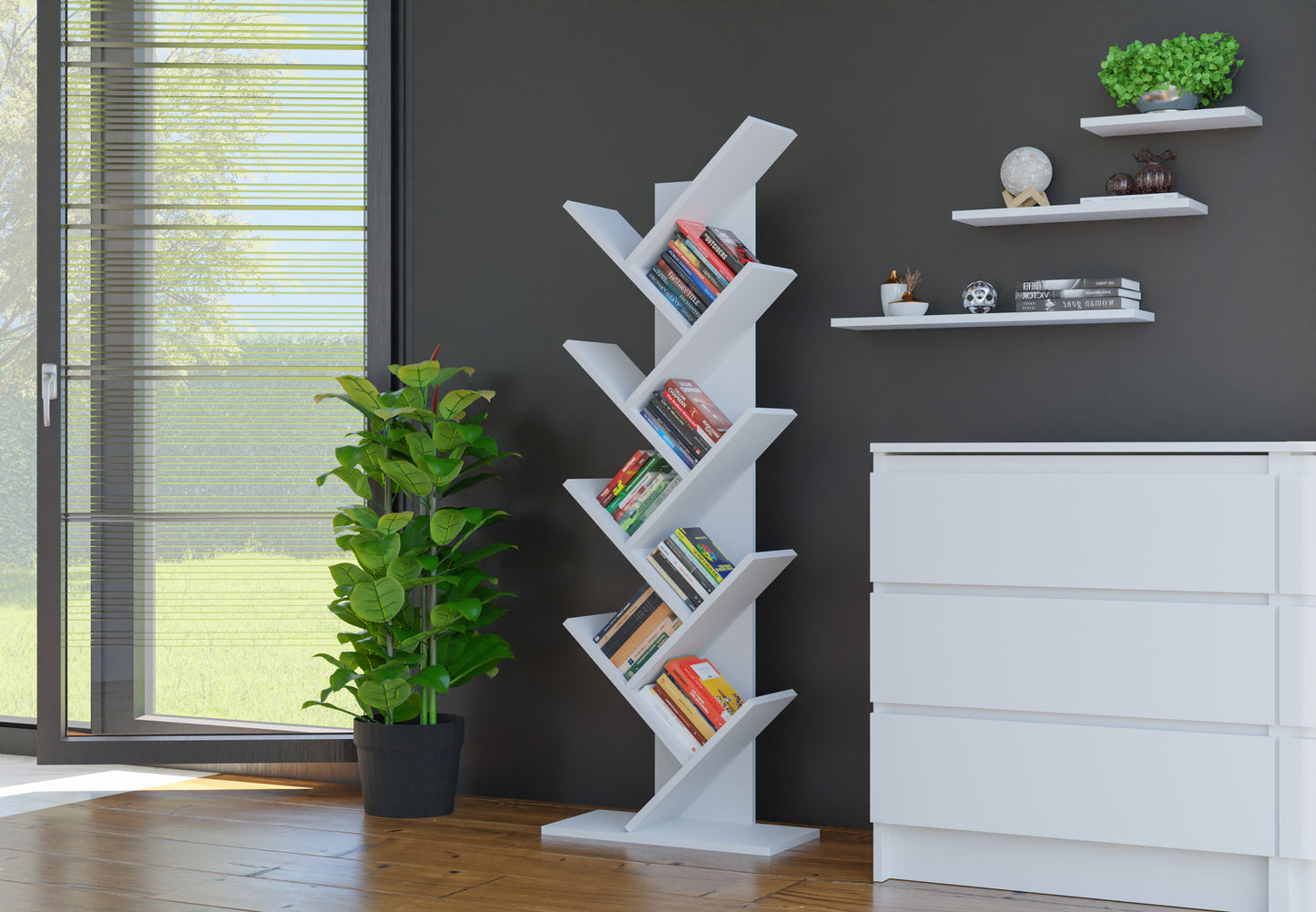 Fumy Free Standing Bookshelf