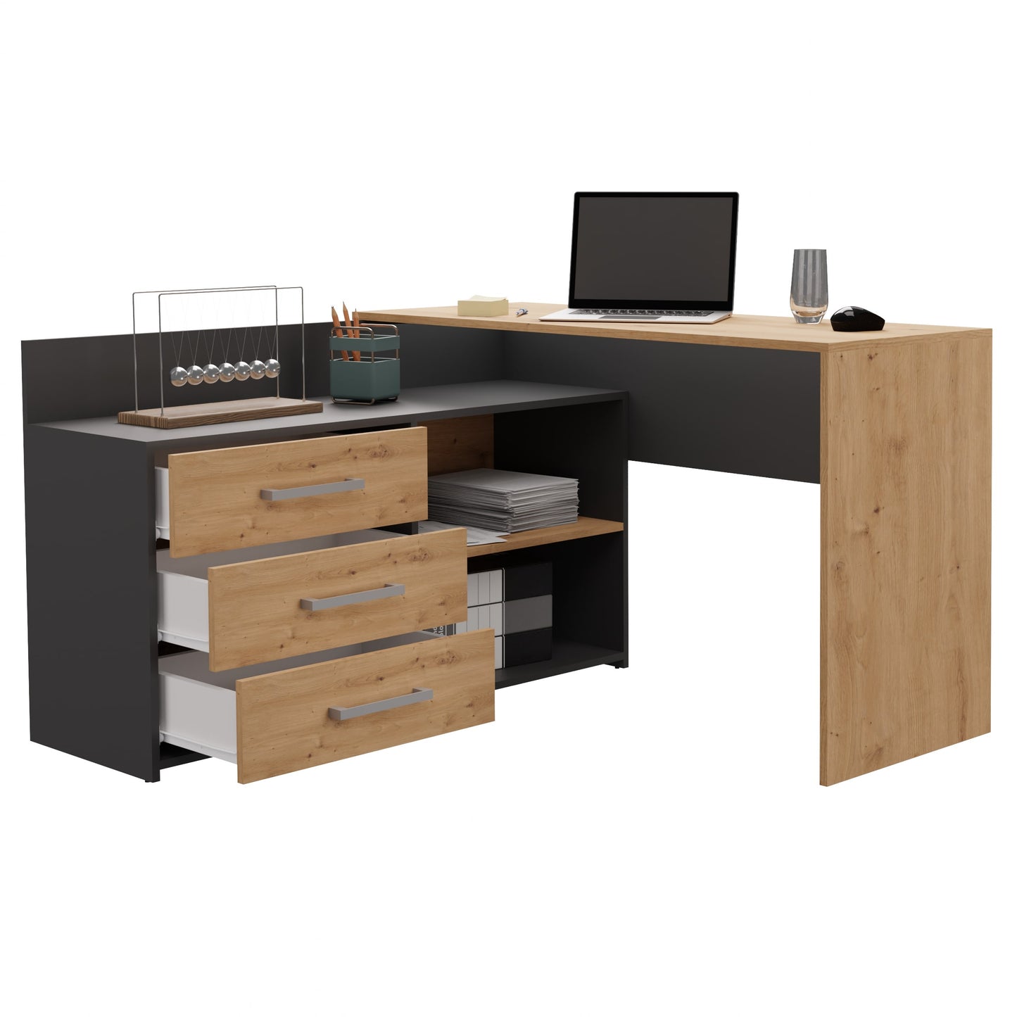 Corner Desk With Drawers