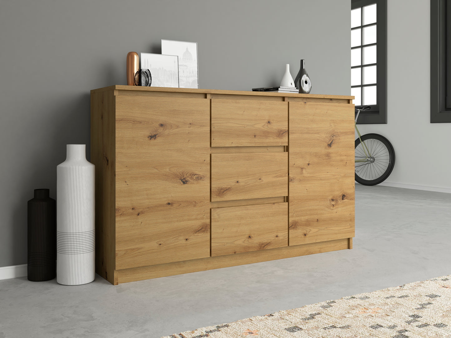 2 Door 3 Draw Sideboard