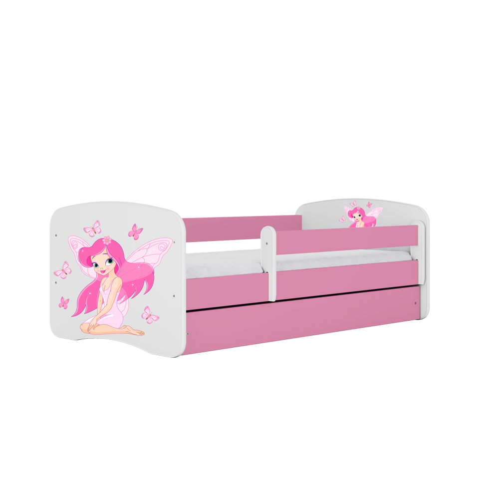 Children's Bed and Mattress HAPPY DREAMS 180/80 PINK WHITE