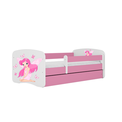 Children's Bed and Mattress HAPPY DREAMS 180/80 PINK WHITE