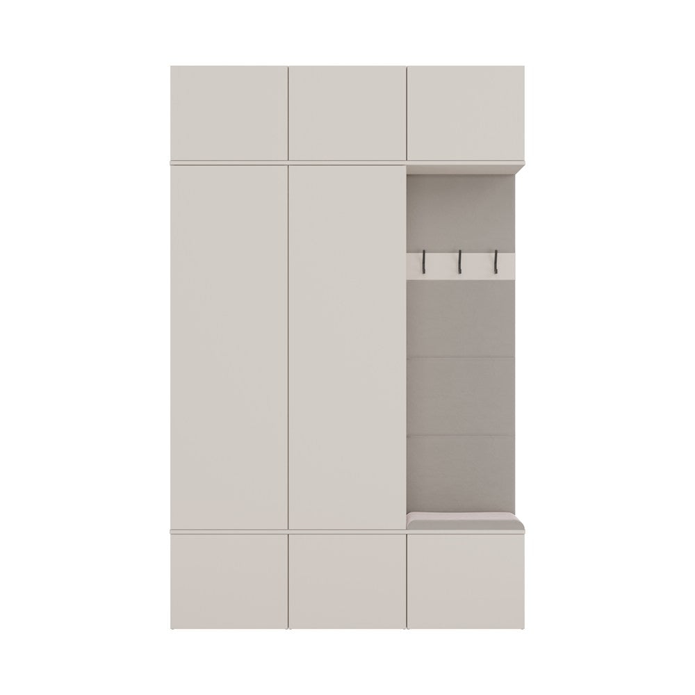 Haga III 2Sz1W Hallway Furniture Set With Wardrobe