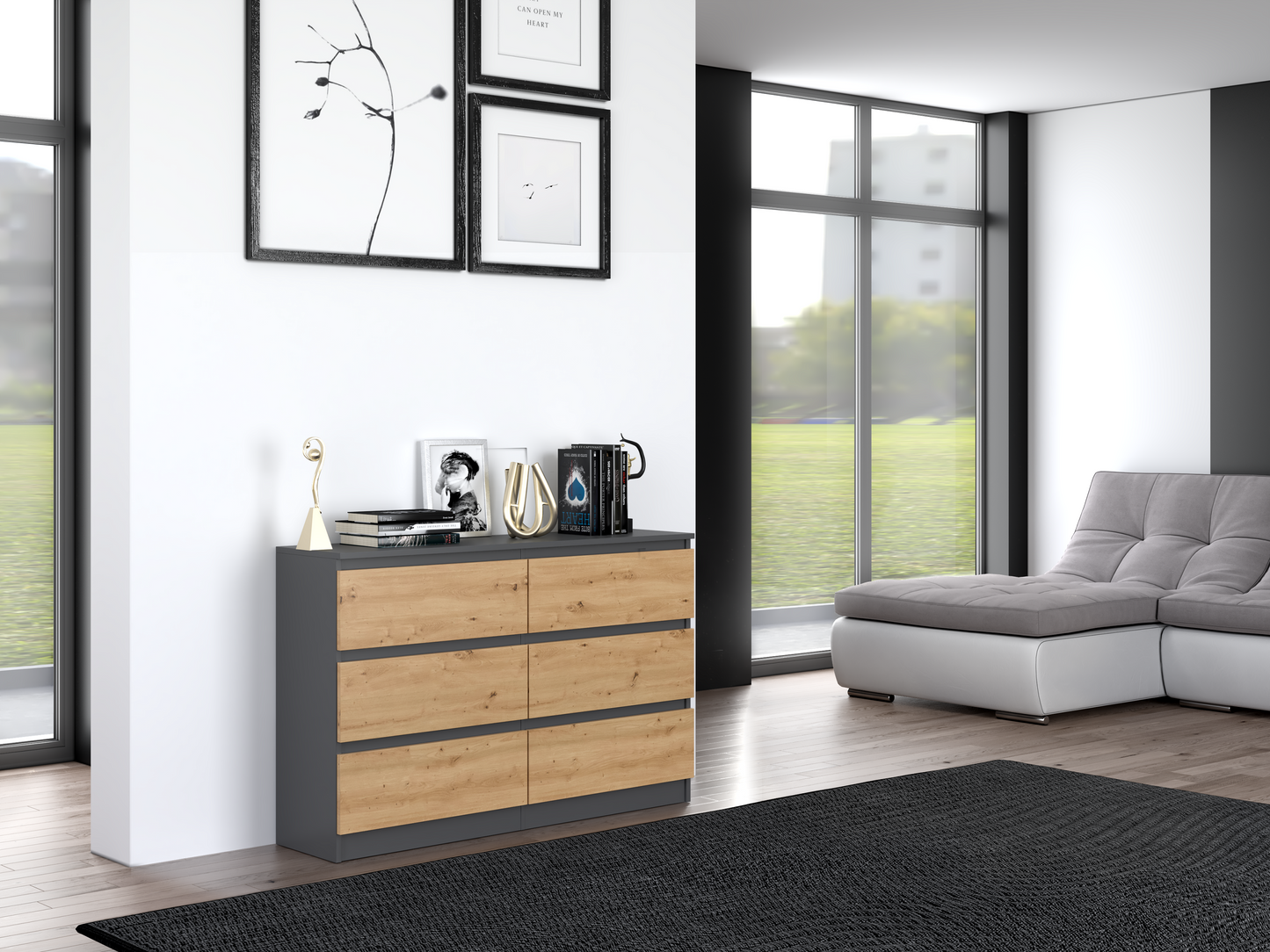 M6 120 MALWA 6 DRAWER CHEST