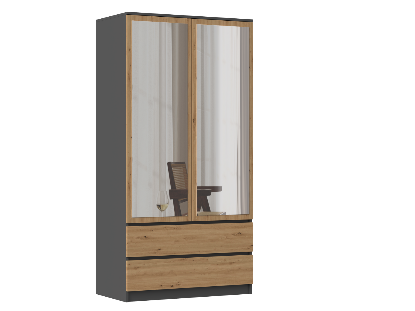 SS-90 Malwa Mirror Wardrobe