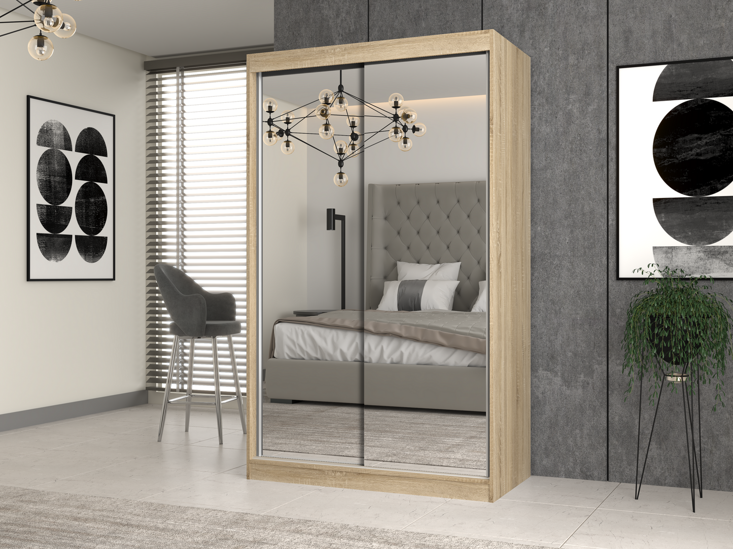 IGA 120 Mirrors Wardrobe