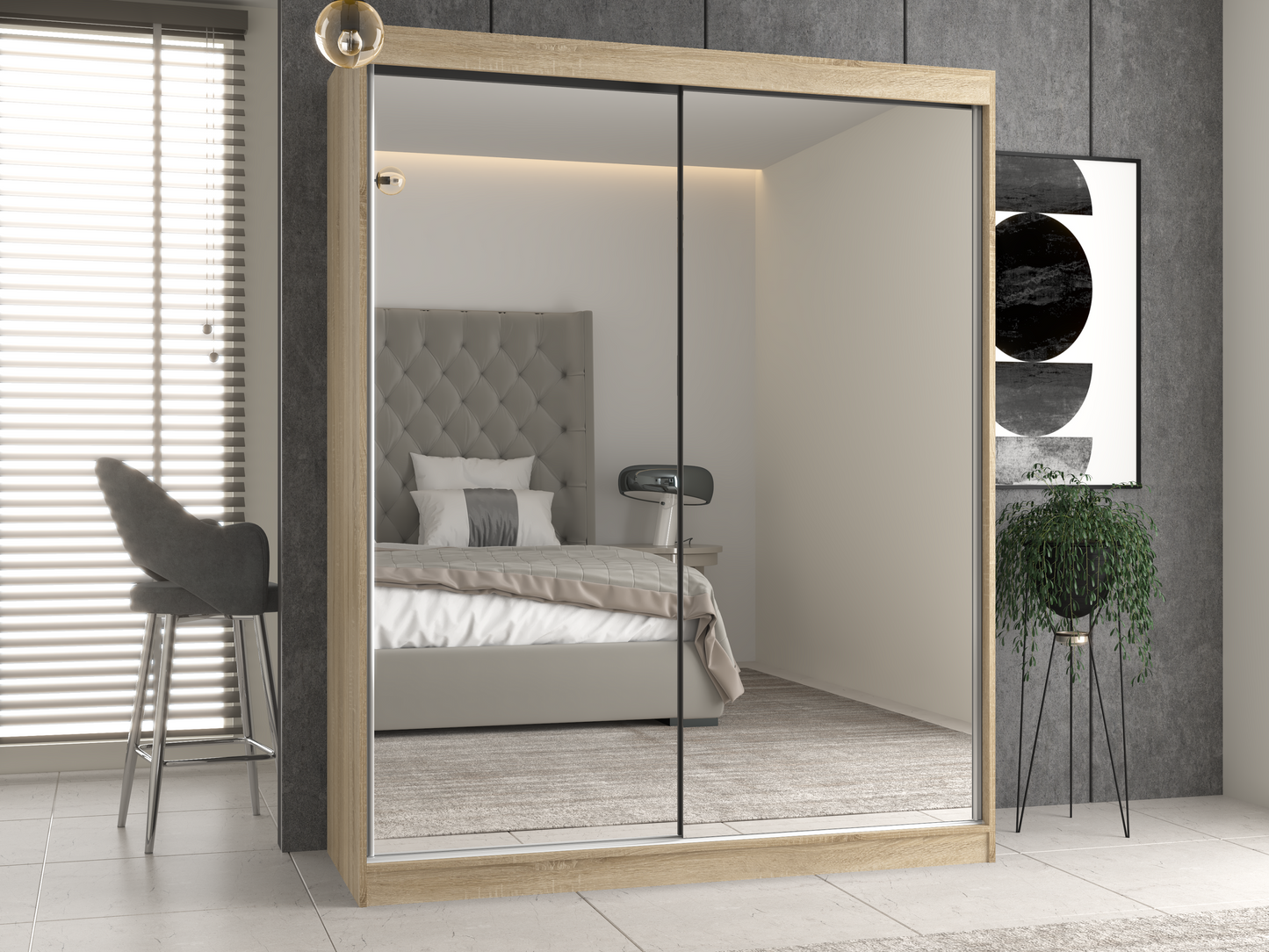 IGA 160 Mirrors Wardrobe