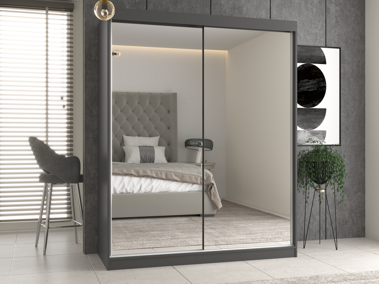 IGA 160 Mirrors Wardrobe