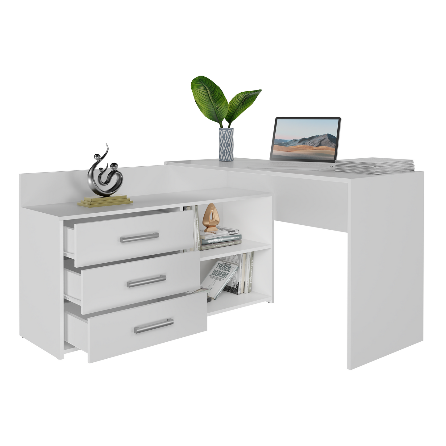 Corner Desk With Drawers