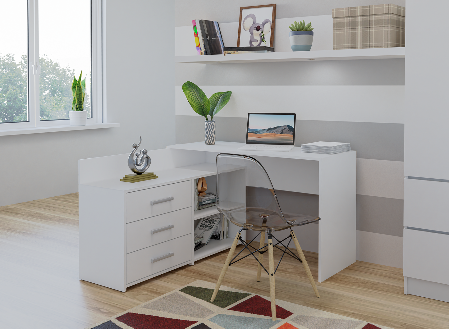 Corner Desk With Drawers