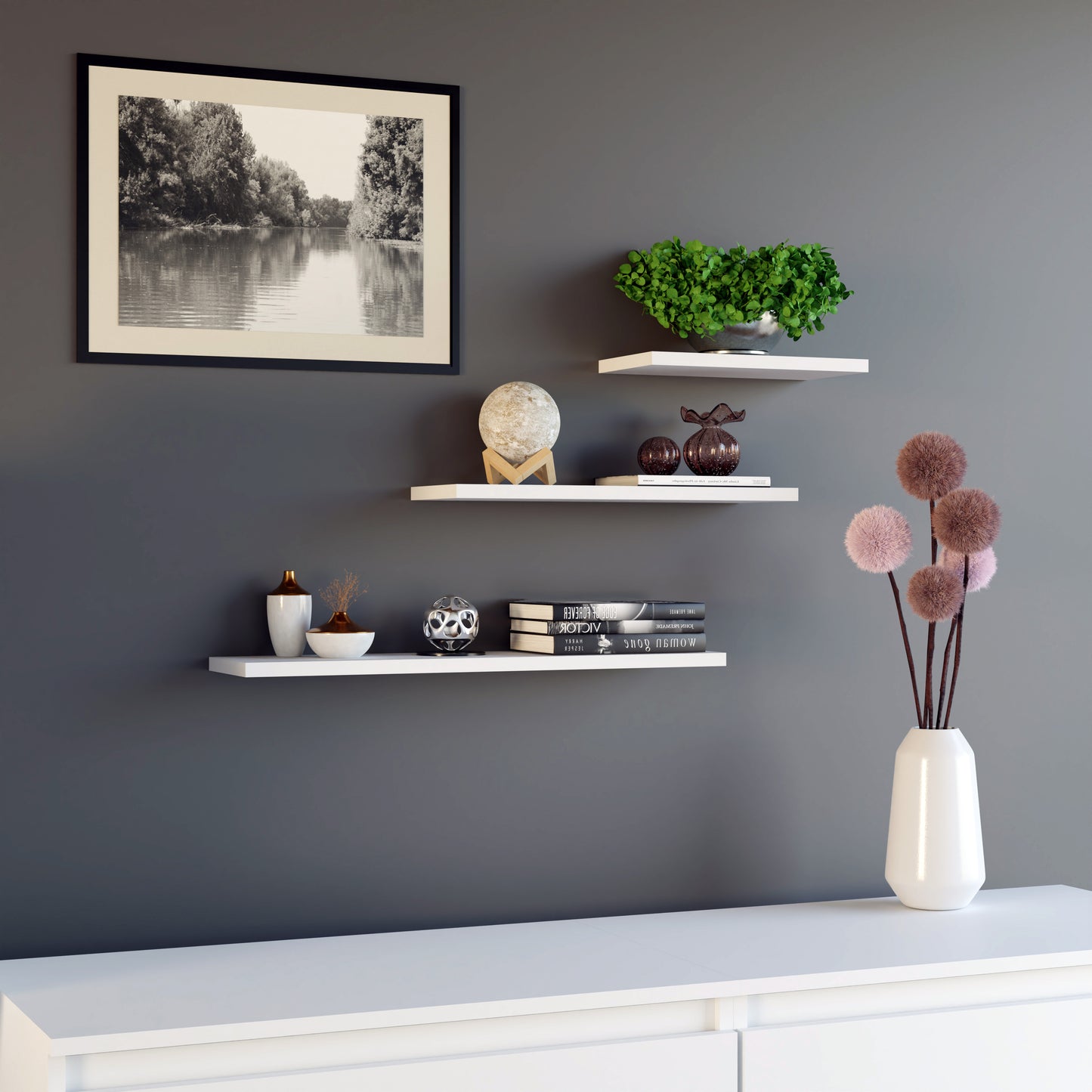 Tobi 3P Wall-Mounted Shelves