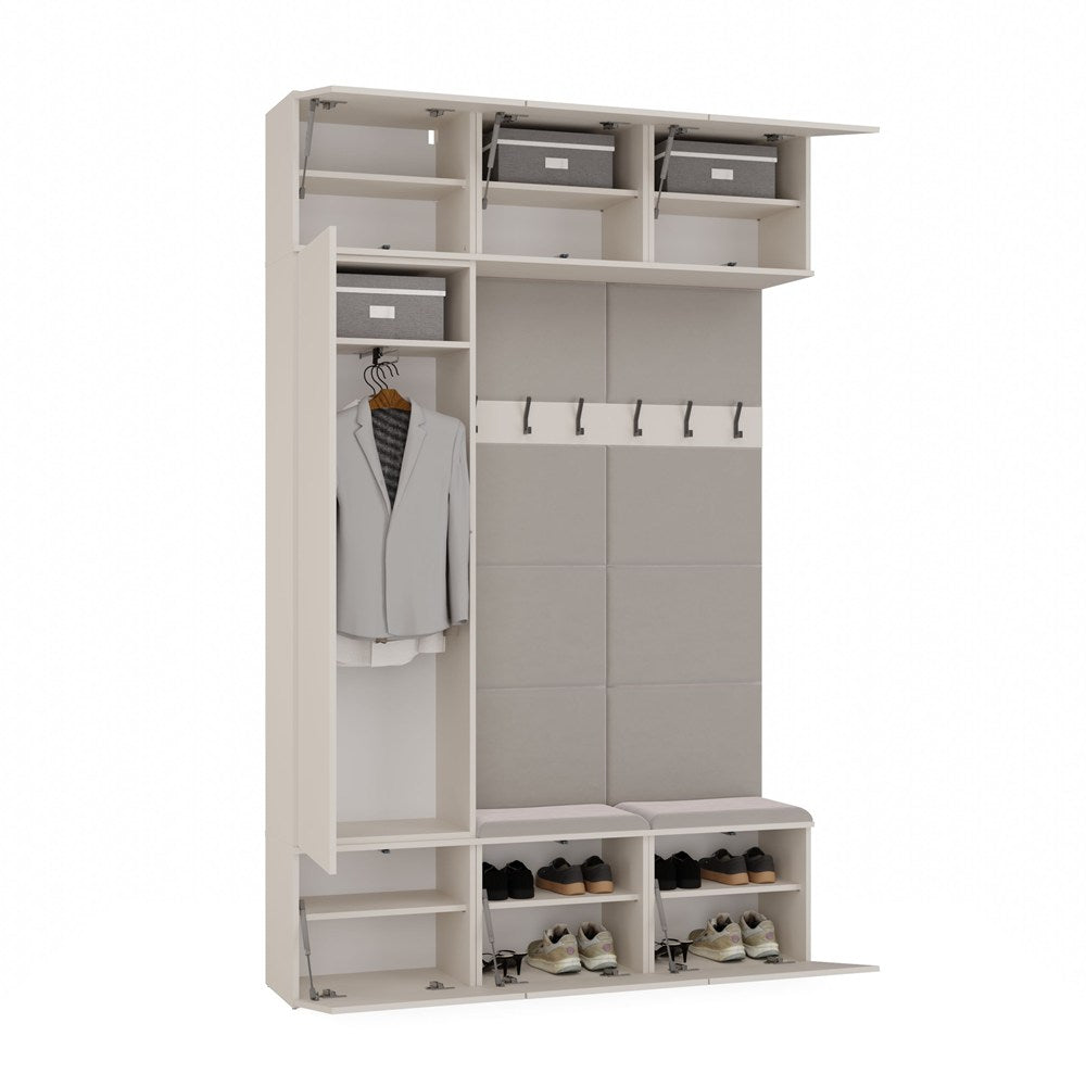 Haga III 1Sz2W Hallway Furniture Set With Wardrobes