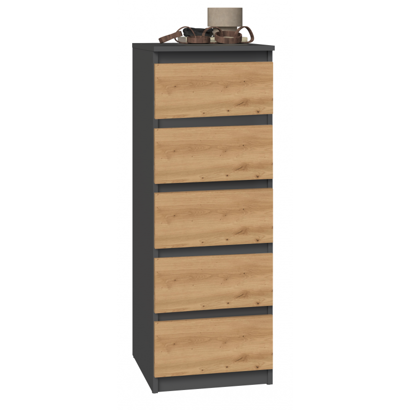 Tall Chest of 5 Drawers