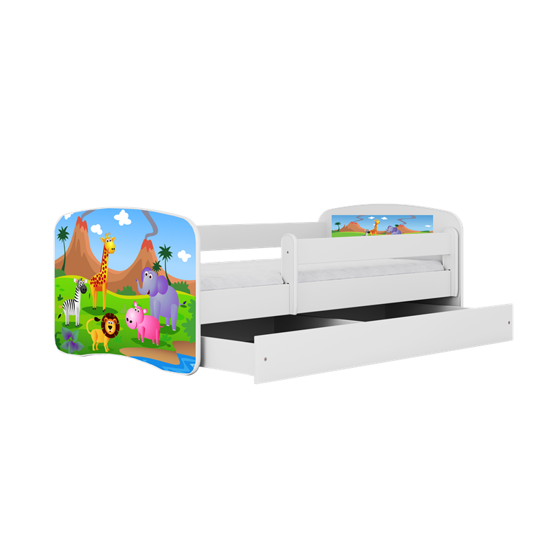 Children's Bed and Mattress HAPPY DREAMS 140/70 WHITE