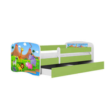 Children's Bed and Mattress HAPPY DREAMS 140/70 GREEN