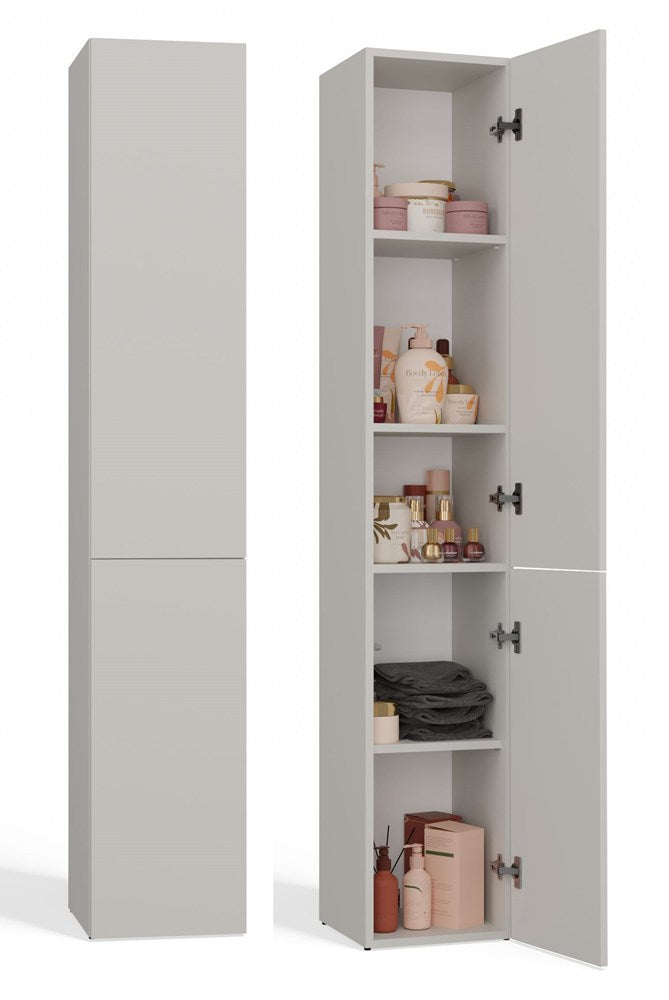 Nel II Slim Tall Freestanding Bathroom Cabinet with 5 Shelves