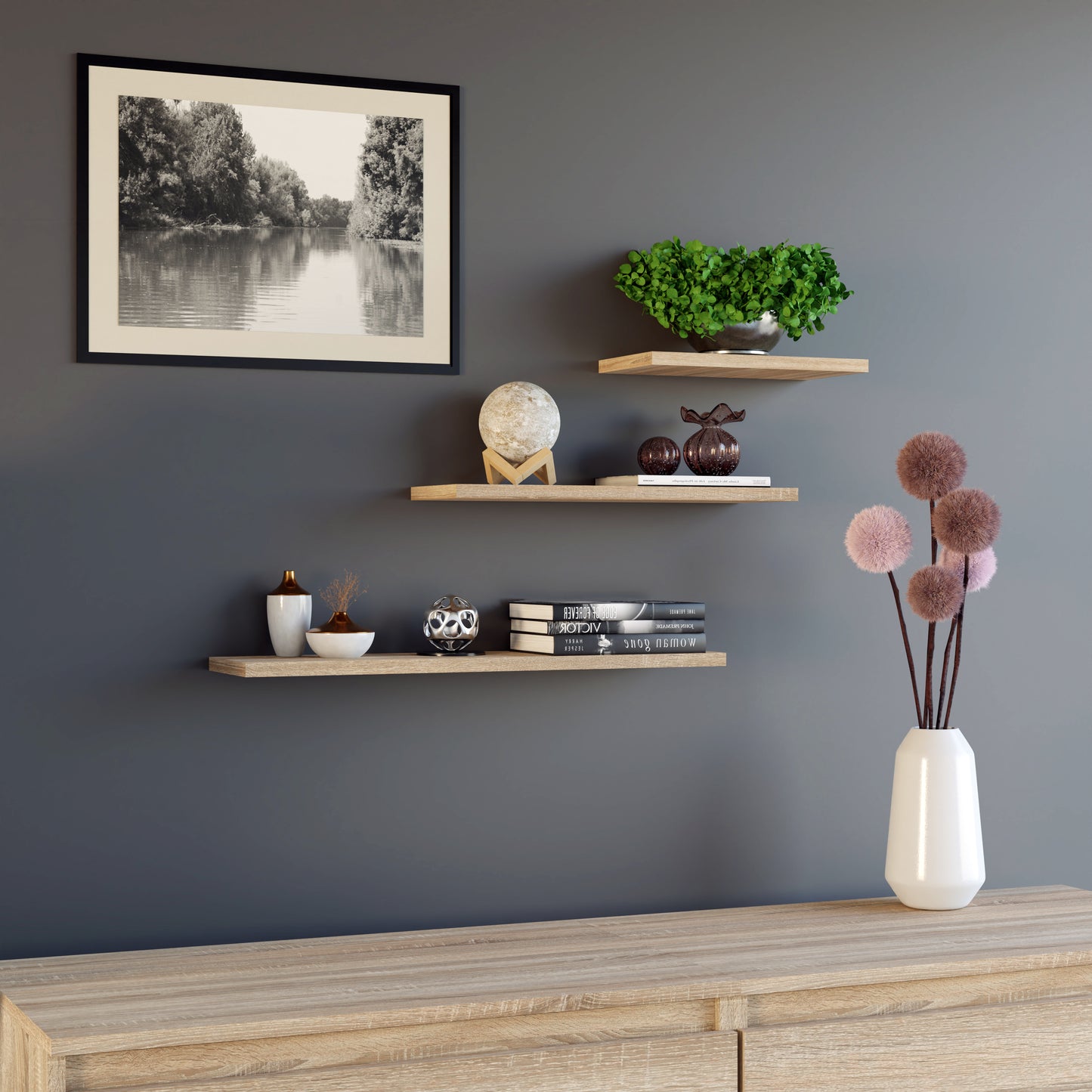 Tobi 3P Wall-Mounted Shelves