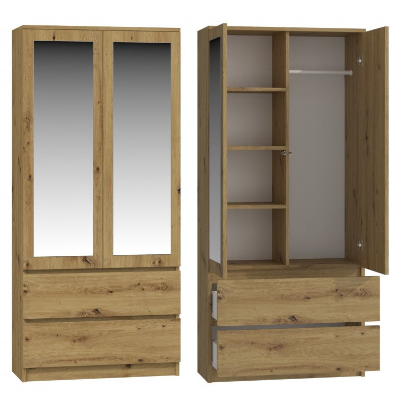 SS-90 Malwa Mirror Wardrobe