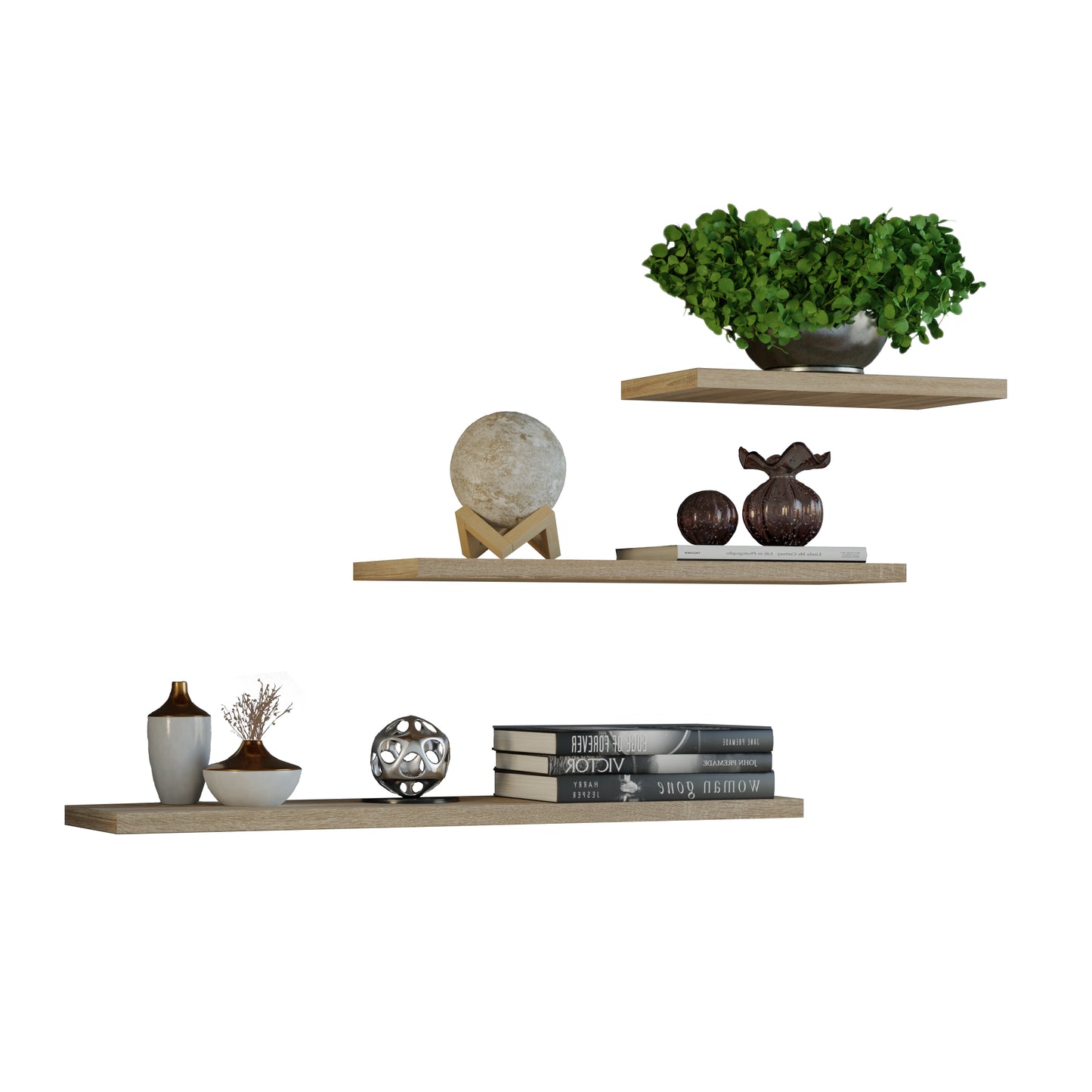 Tobi 3P Wall-Mounted Shelves