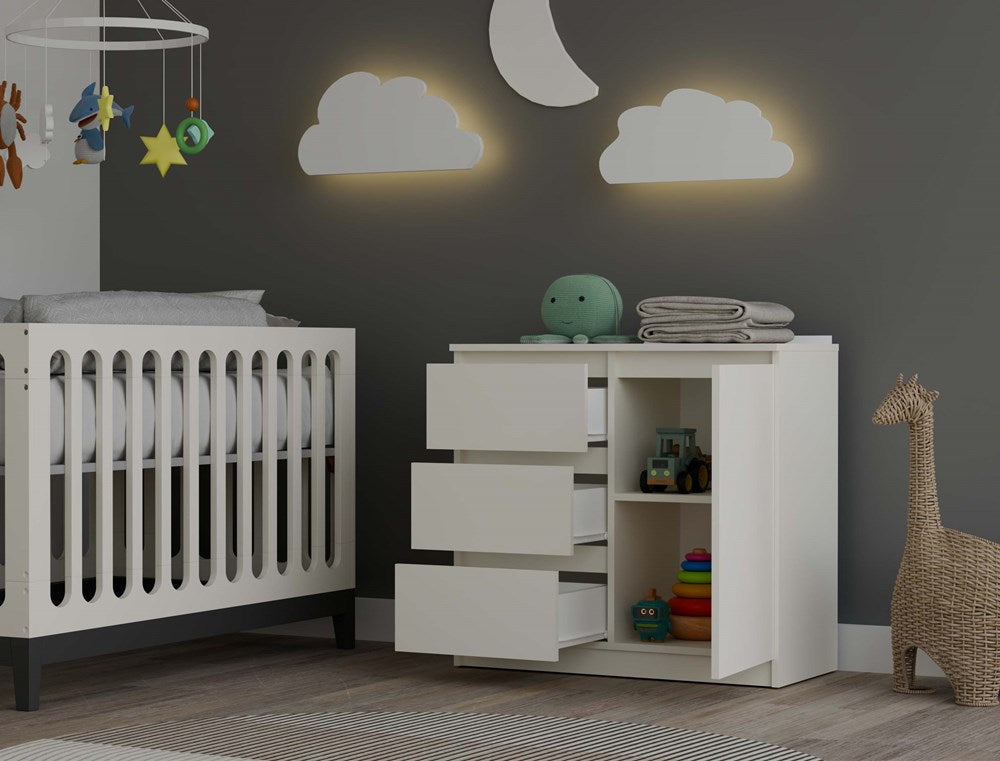 1 Door 3 Drawer Sideboard
