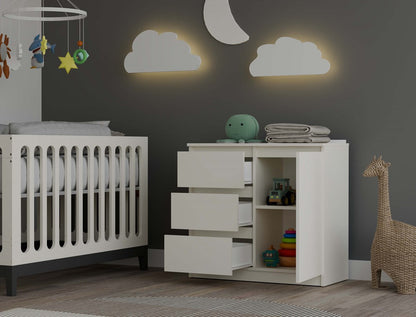 1 Door 3 Drawer Sideboard