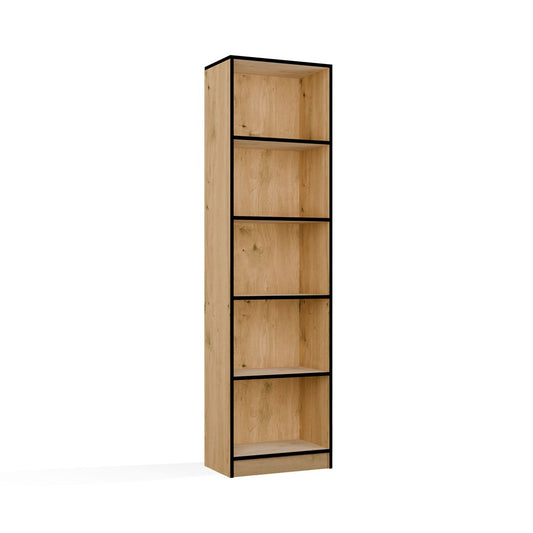 R50 Bookcase - Artisan Oak Black Edge