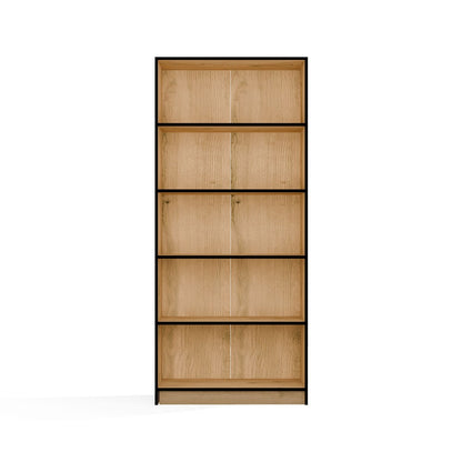 R80 Bookcase - Artisan Oak Black Edge