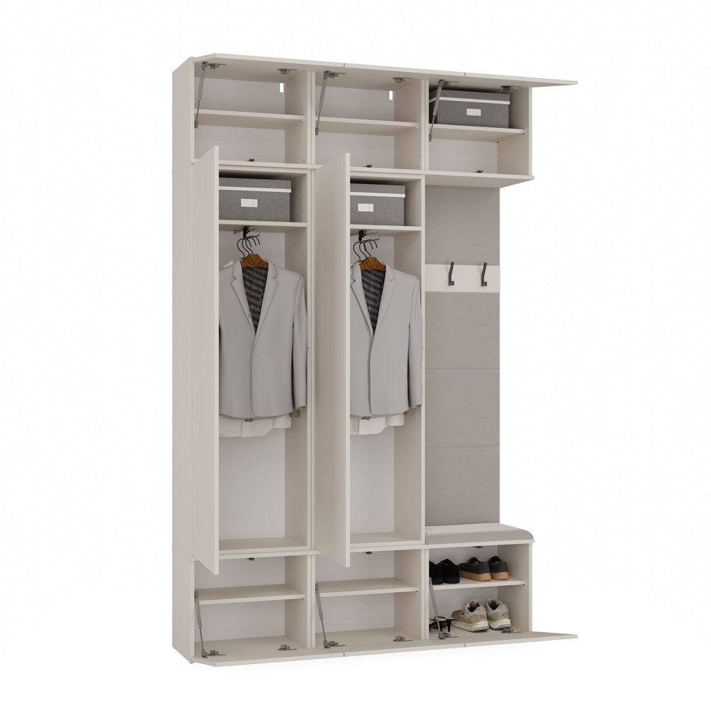 Haga III 2Sz1W Hallway Furniture Set With Wardrobe
