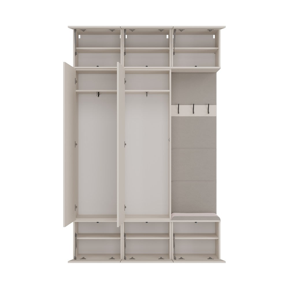 Haga III 2Sz1W Hallway Furniture Set With Wardrobe