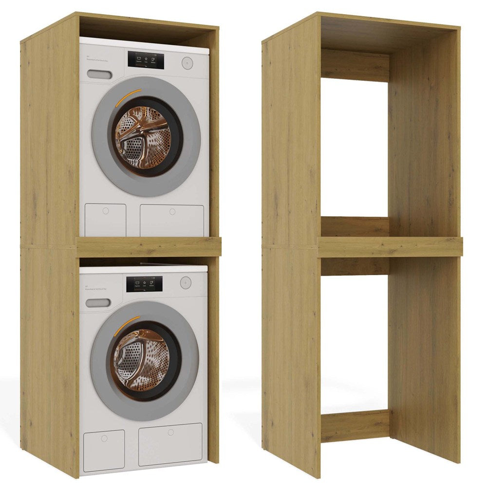 Pola Twin Laundry Cabinet Washer Dryer Storage
