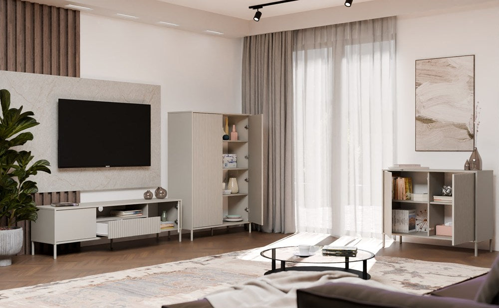 Kamaro 160 Slim Cashmere Modern Bedroom Frame