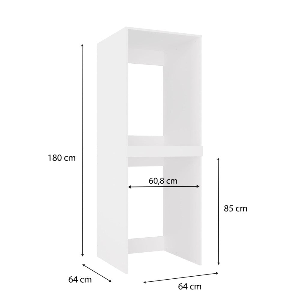 Pola Twin Laundry Cabinet Washer Dryer Storage