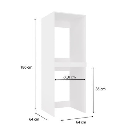 Pola Twin Laundry Cabinet Washer Dryer Storage