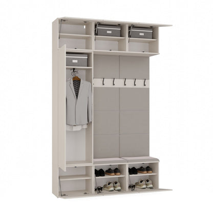 Haga III 1Sz2W Hallway Furniture Set With Wardrobes