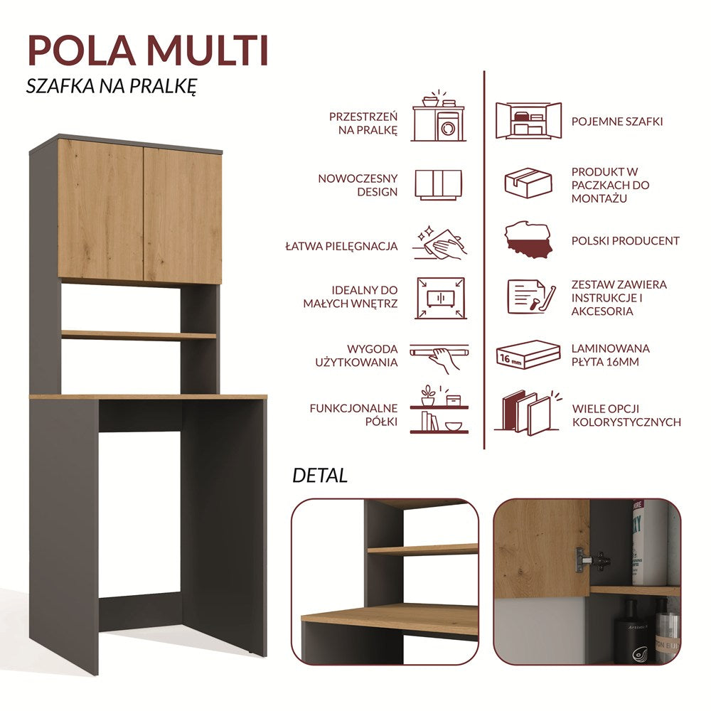 Pola Multi Cabinet - Artisan Anthracite