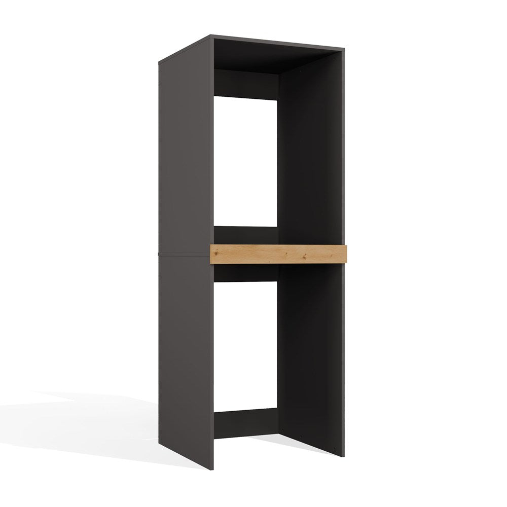 Pola Twin Washer & Dryer Cabinet - Anthracite Artisan Oak