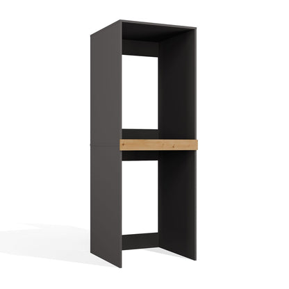Pola Twin Washer & Dryer Cabinet - Anthracite Artisan Oak
