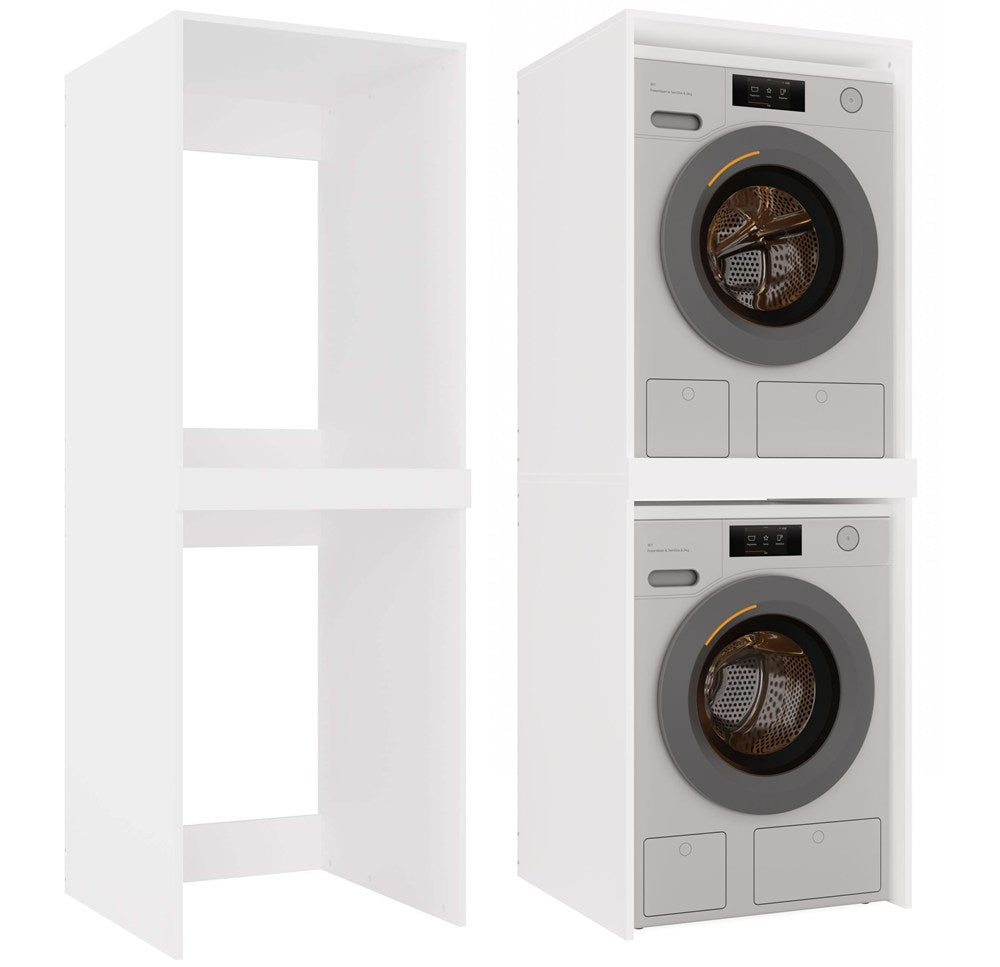 Pola Twin Laundry Cabinet Washer Dryer Storage
