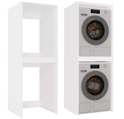 Pola Twin Laundry Cabinet Washer Dryer Storage