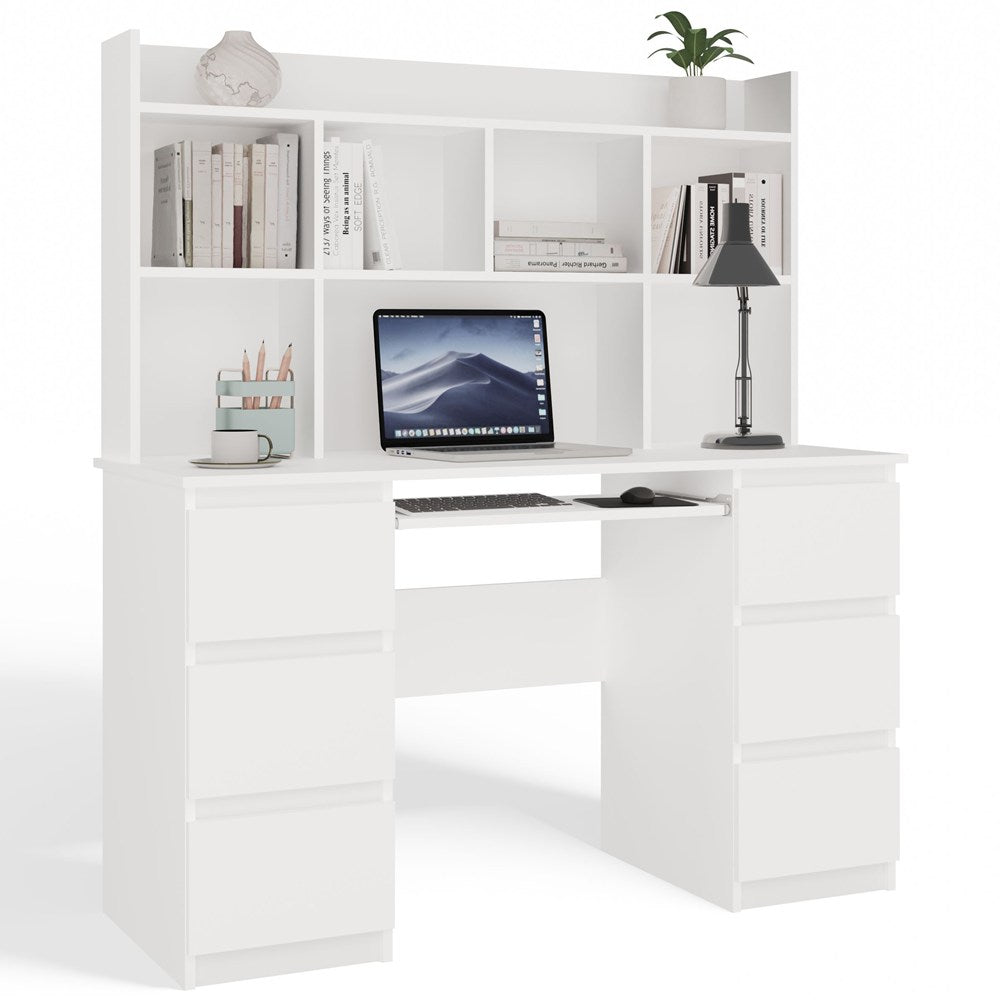 Kuba Desk With Hutch