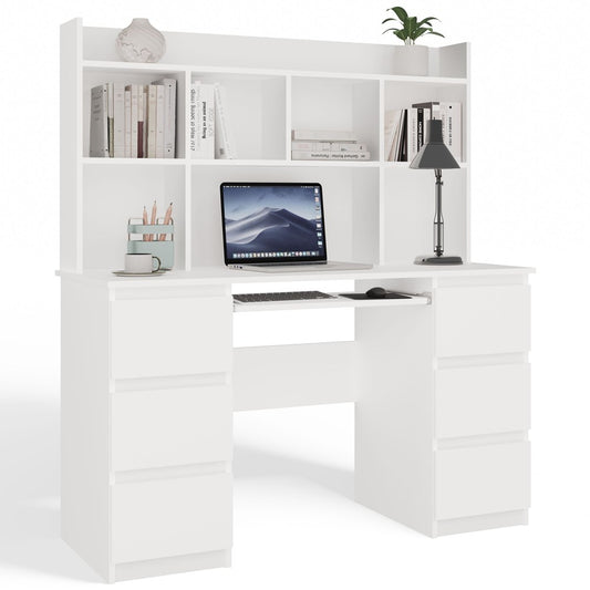 Kuba Desk With Hutch