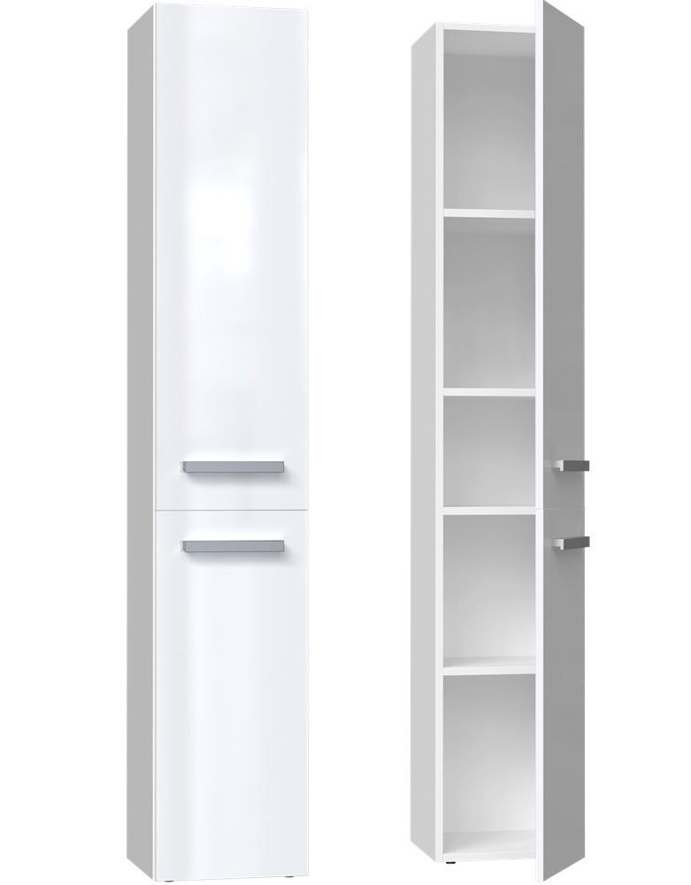 Nel II Slim Tall Freestanding Bathroom Cabinet with 5 Shelves