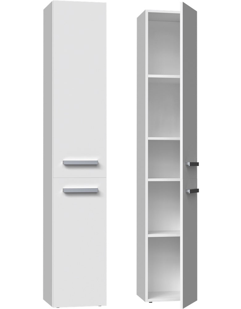 Nel II Slim Tall Freestanding Bathroom Cabinet with 5 Shelves