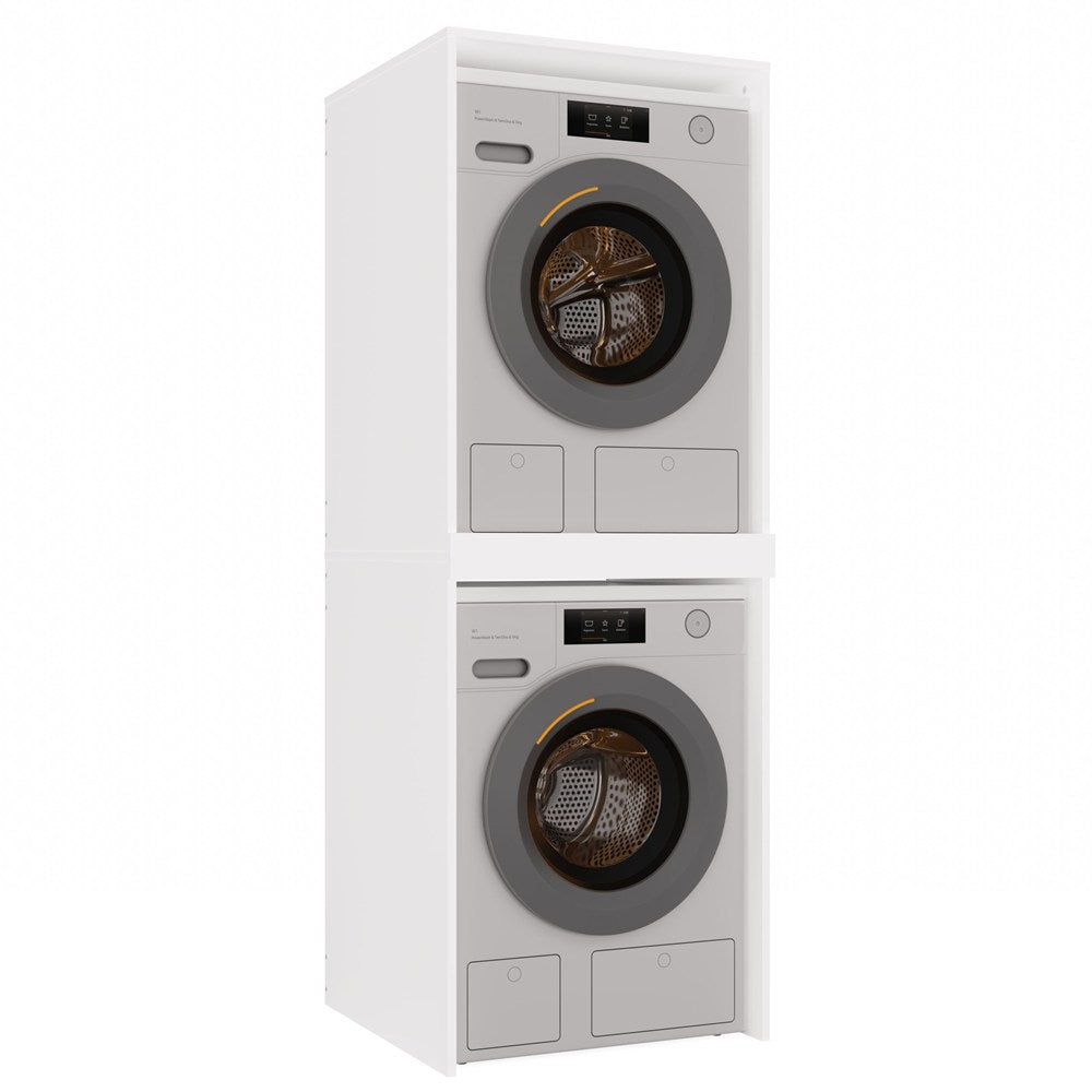 Pola Twin Laundry Cabinet Washer Dryer Storage