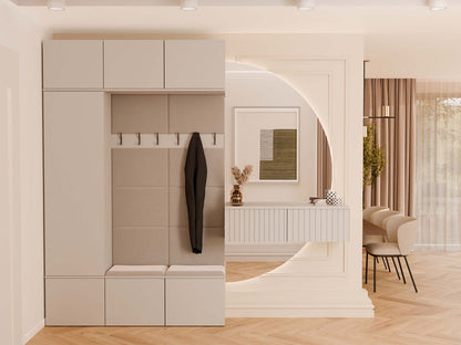 Haga III 1Sz2W Hallway Furniture Set With Wardrobes
