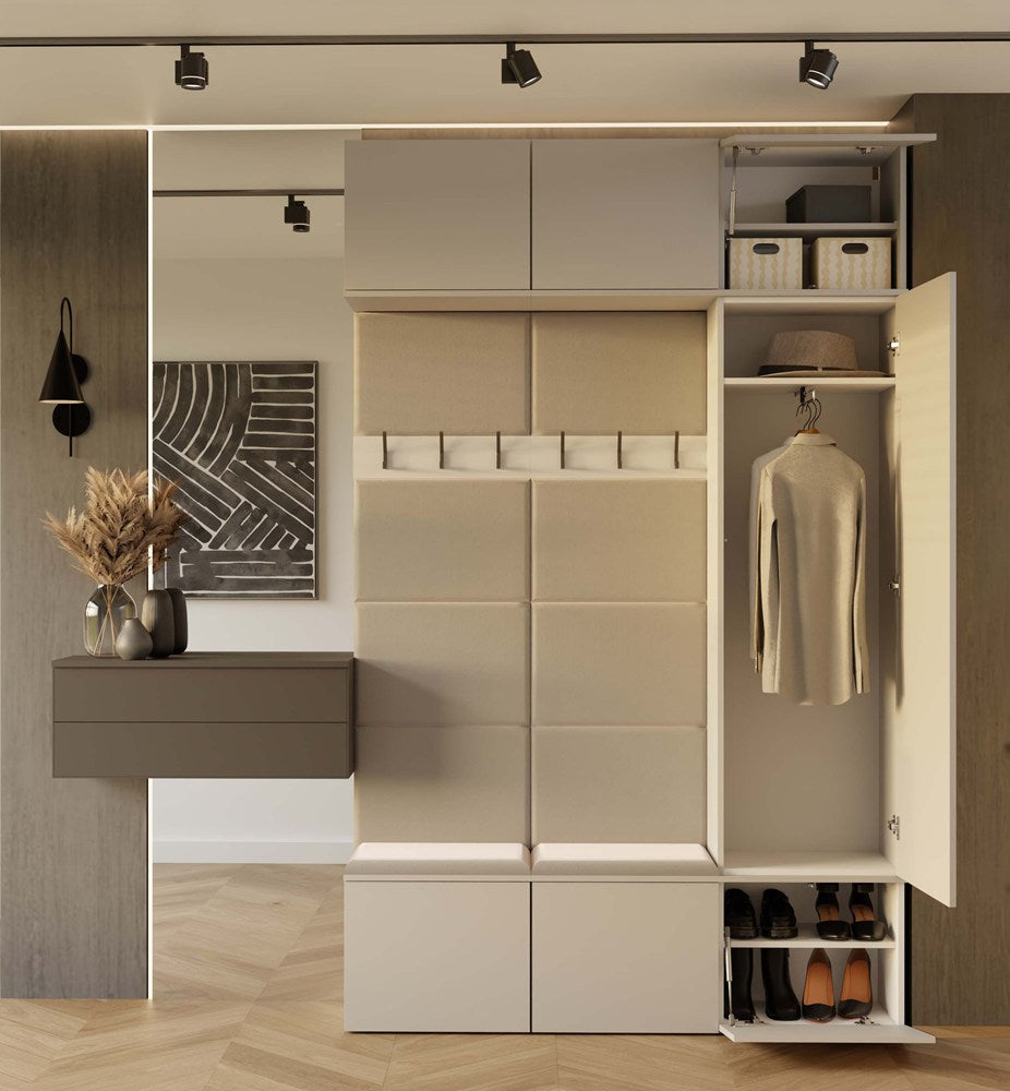 Haga III 1Sz2W Hallway Furniture Set With Wardrobes