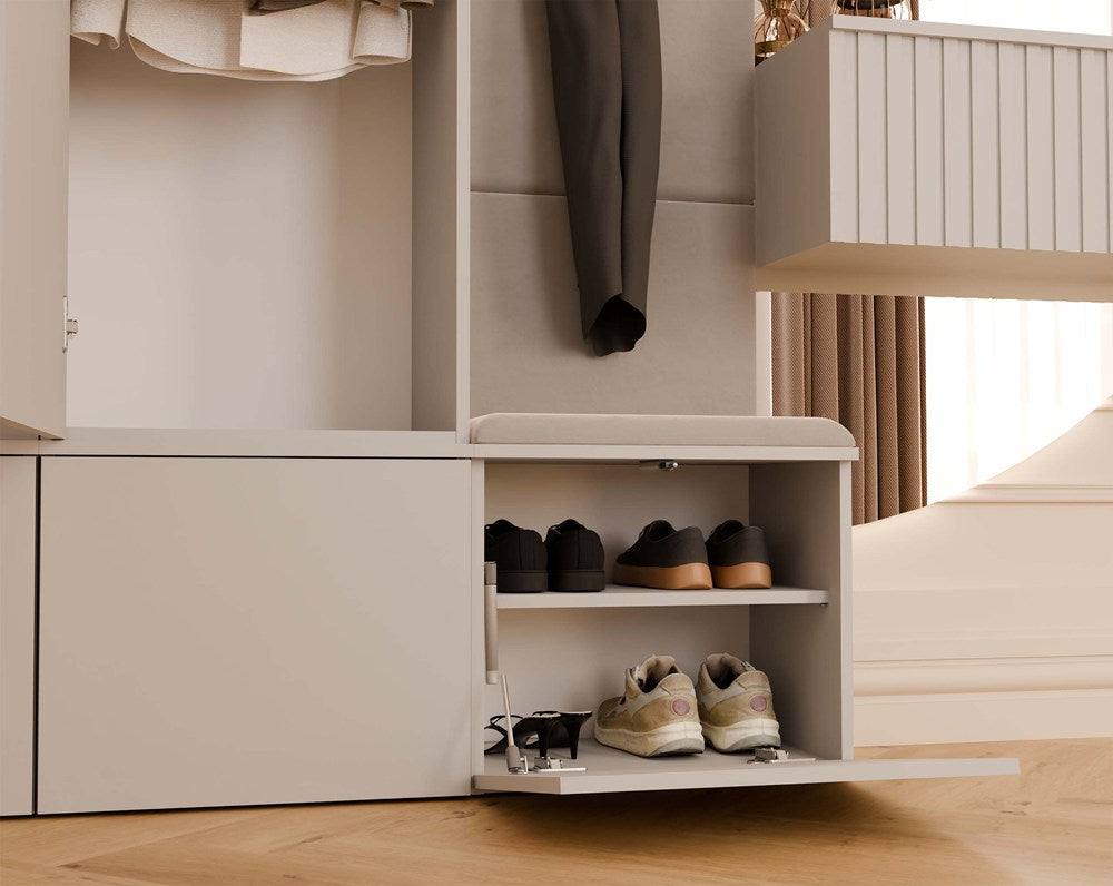 Haga III 1Sz2W Hallway Furniture Set With Wardrobes