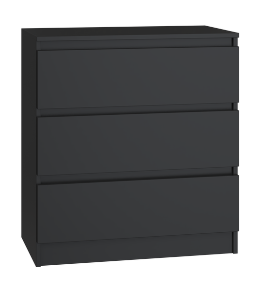 M3 Malwa Chest of Drawers 70cm - 3 Drawers