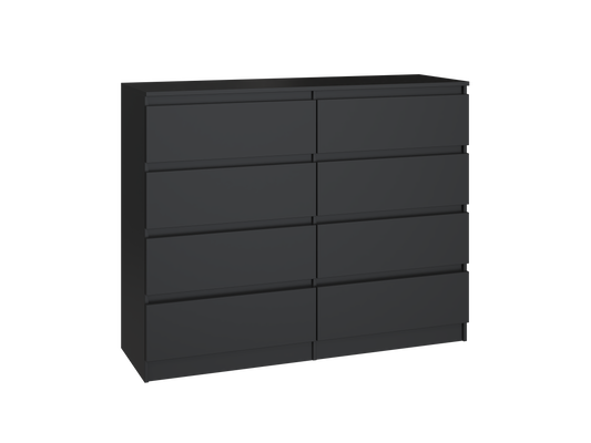 M8 Malwa Large Chest of Drawers 120cm - 8 Drawers